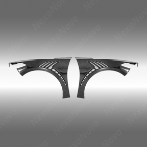 Vented Real Carbon Fiber Front Fenders For Chevrolet Corvette C8 Stingray 2022-2026