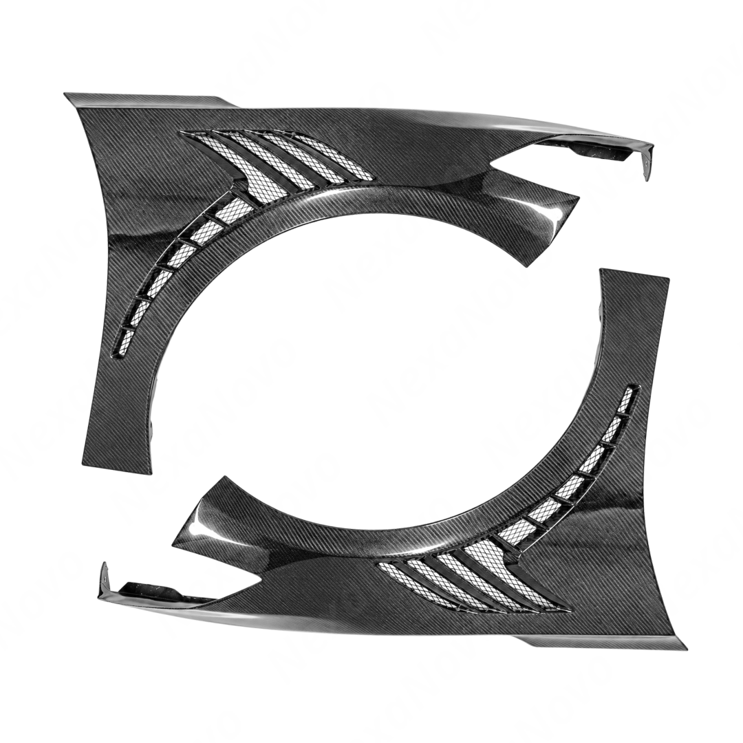 Vented Real Carbon Fiber Front Fenders For Chevrolet Corvette C8 Stingray 2022-2026