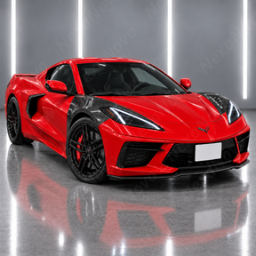 Vented Real Carbon Fiber Front Fenders For Chevrolet Corvette C8 Stingray 2022-2026