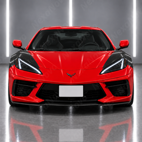 Vented Real Carbon Fiber Front Fenders For Chevrolet Corvette C8 Stingray 2022-2026