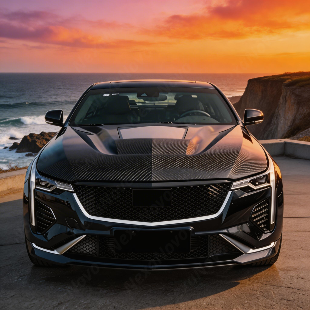 Detailed view of the hand-finished edges and clean lines of the NexaNovo CT4 hood