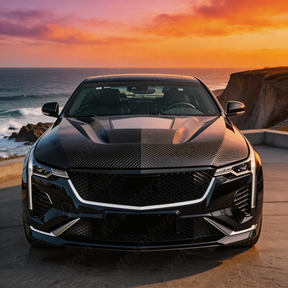 Detailed view of the hand-finished edges and clean lines of the NexaNovo CT4 hood
