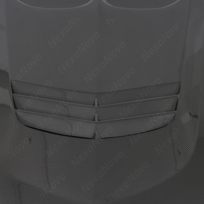 Seamless integration of the carbon hood with the Cadillac CT5's modern exterior design