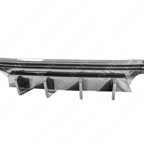 Precision fitment of the NexaNovo diffuser lip on a 2018 Chevy Camaro bumper