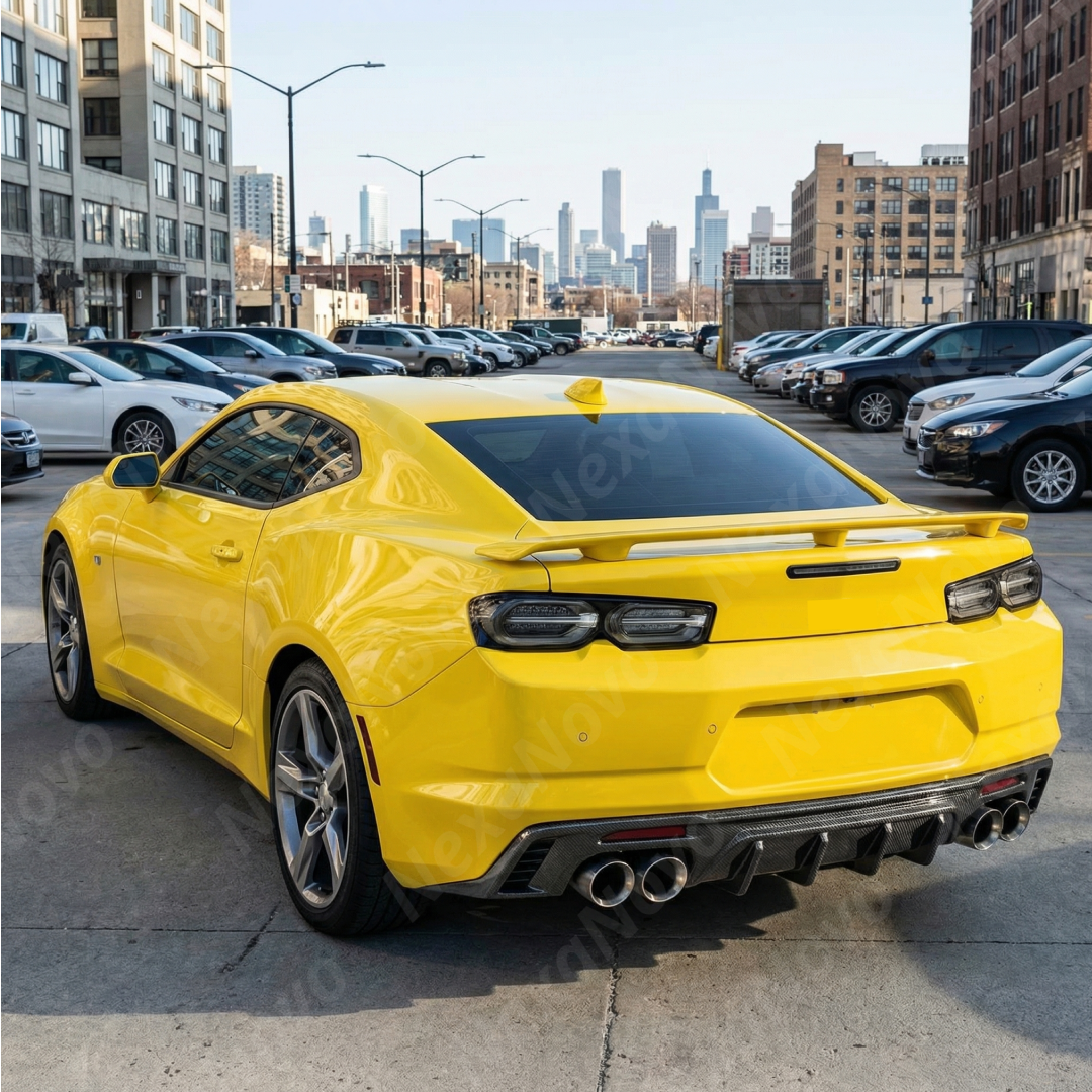 Durable NexaNovo ABS plastic with carbon fiber print finish for Chevy Camaro