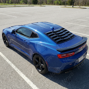 Durable high-impact ABS plastic construction of the NexaNovo Camaro side louvers