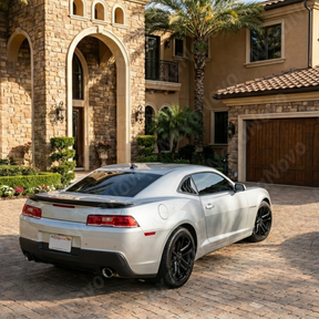 Underside of the Camaro louver showing the mounting bracket attachment points