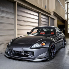 NexaNovo ultra-lightweight carbon fiber front splitter for Honda S2000 AP2.
