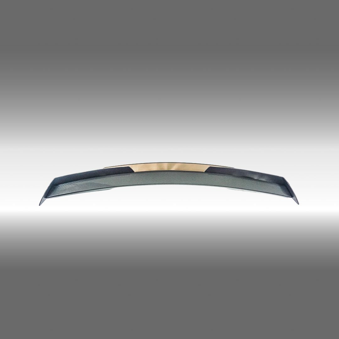 Get a race-inspired look with a carbon fiber print C7 spoiler

