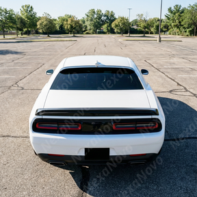 Underside of the NexaNovo roof spoiler showing the 3M tape mounting channel