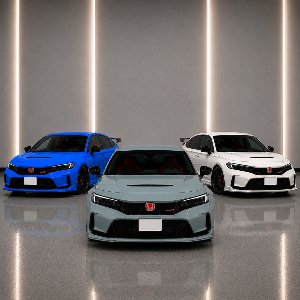 2023-2025 Honda Civic Type R FL5 - MU Style Front Lip - Paint Matched Two Tone