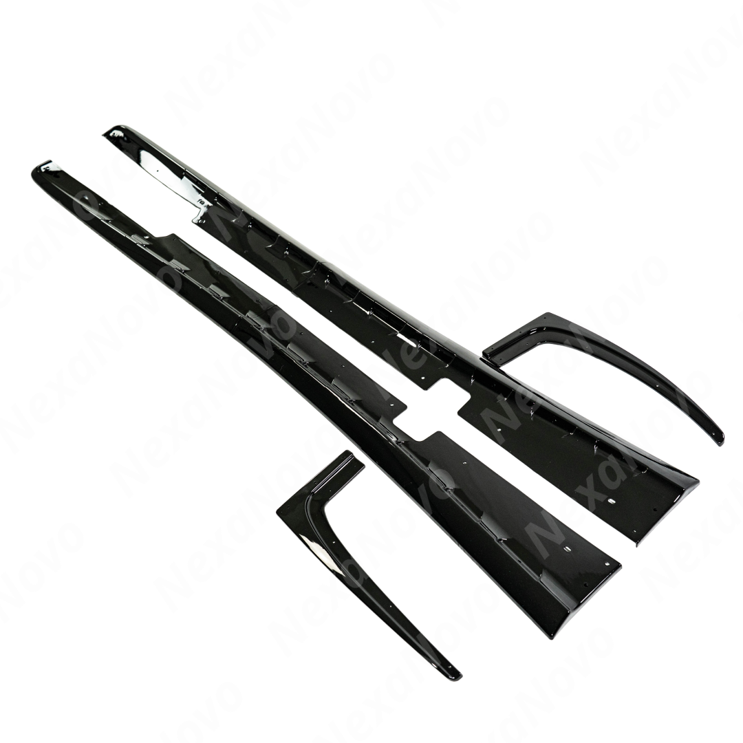 Full side view of a 1998 Chevrolet Corvette C5 with new NexaNovo ZR1 style side skirts