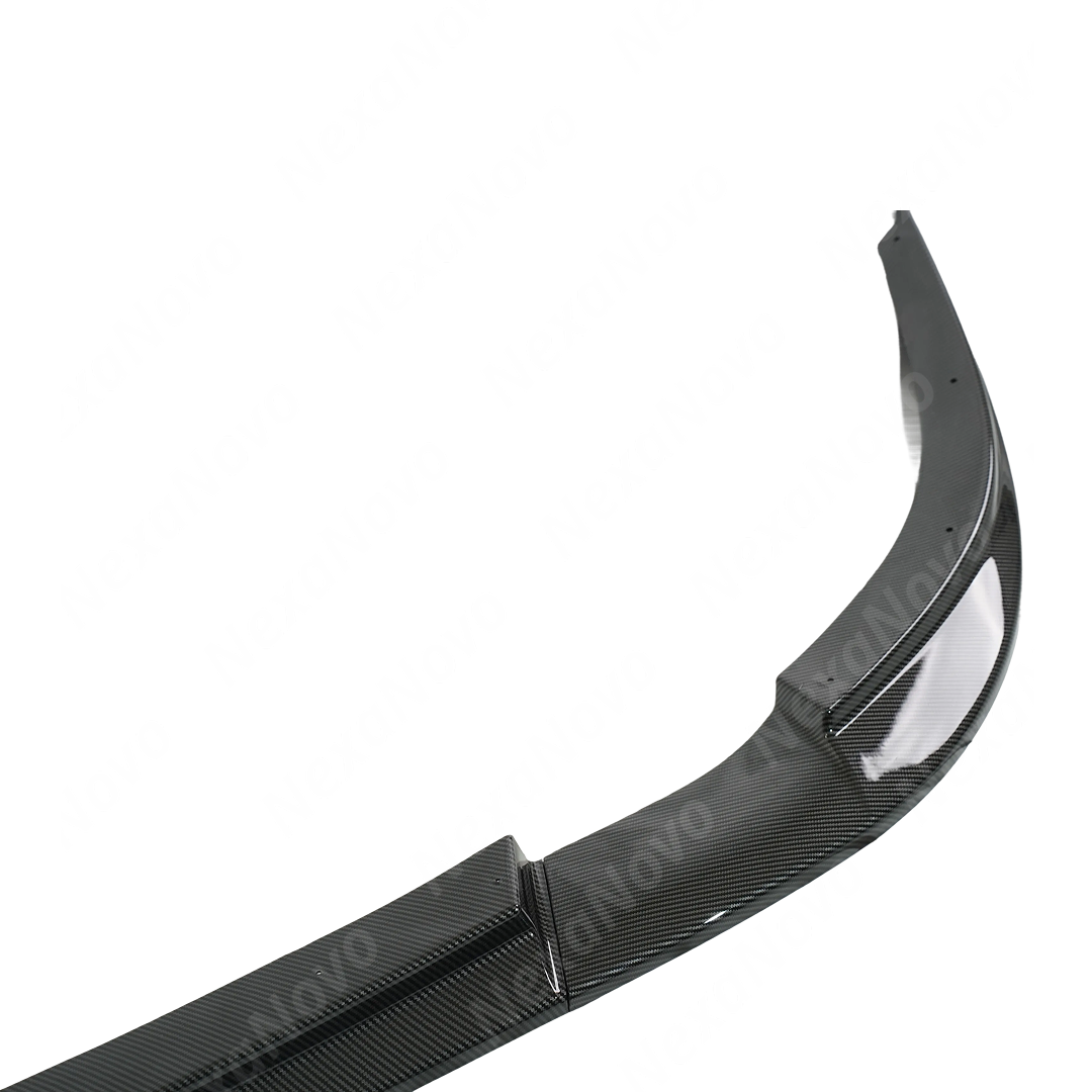 Carbon fiber car bumper on a white background