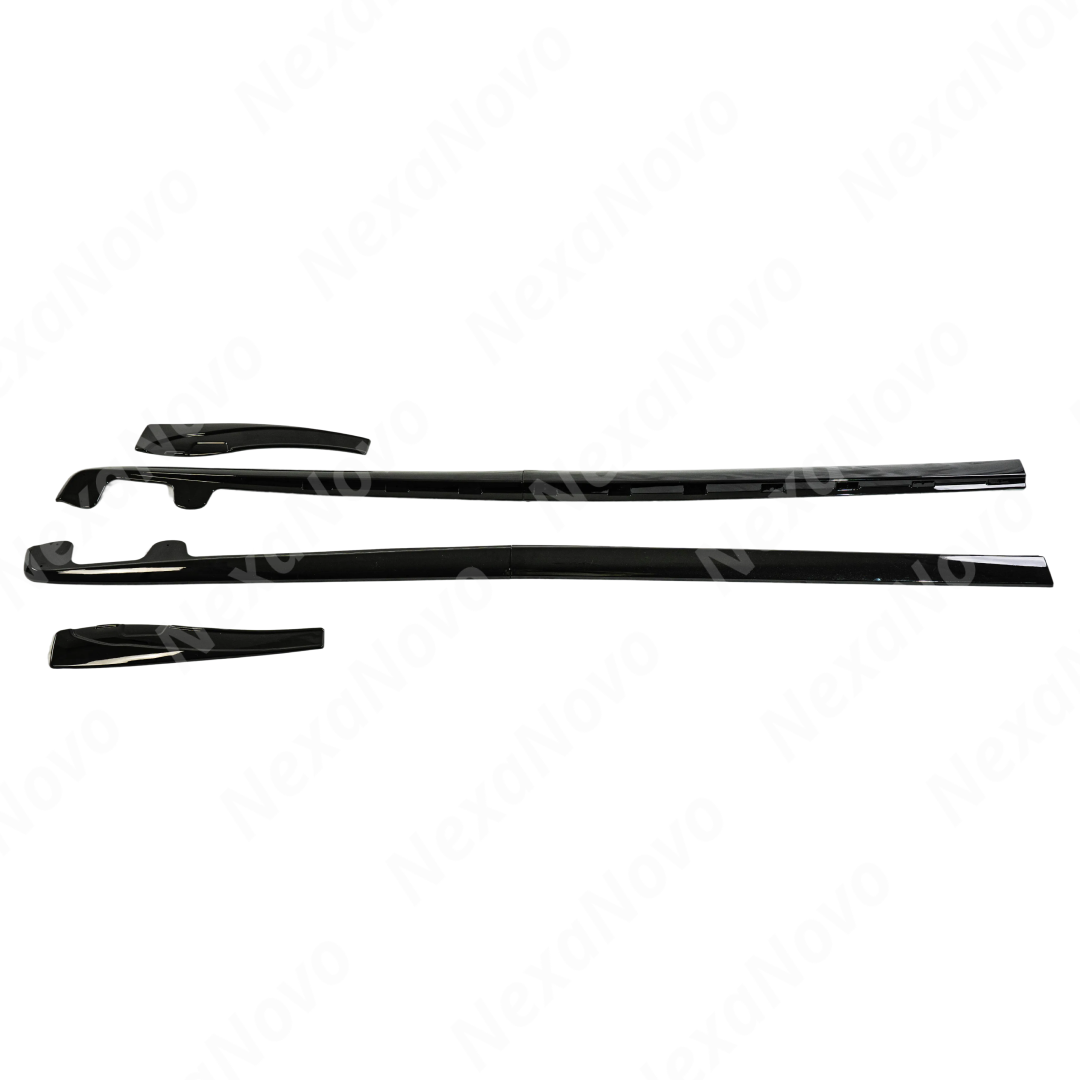 Detailed view of the integrated NexaNovo mud flaps on the ZR1 style side skirt for C6