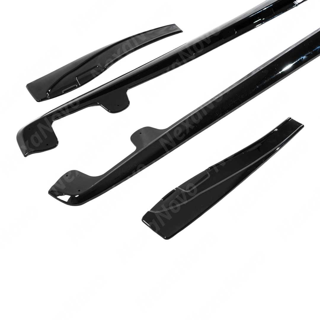 Close-up of the protection area provided by the NexaNovo mud guards on Corvette C6