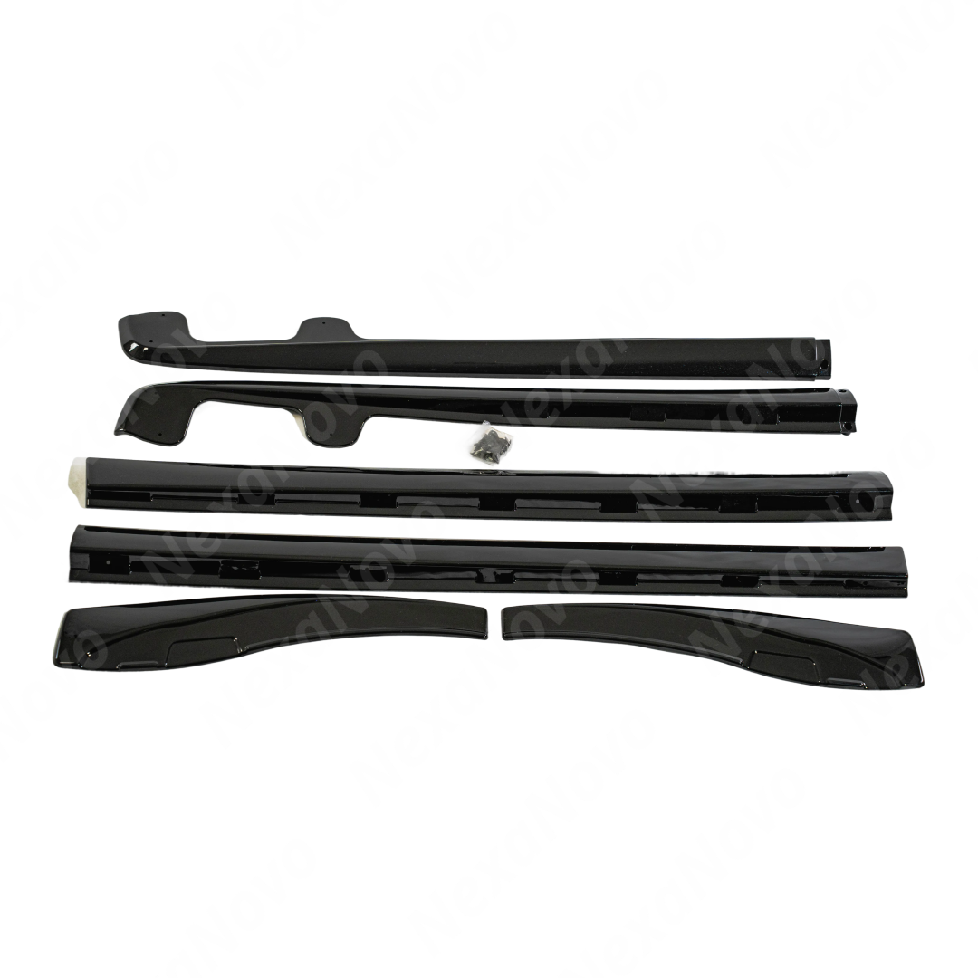 Precision fitment of NexaNovo ZR1 style side skirts on a 2007 Corvette C6 body