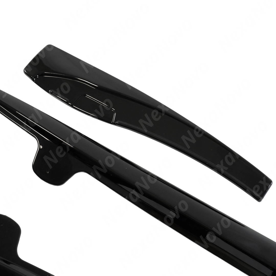 Durable NexaNovo ABS plastic construction of the ZR1 style gloss black C6 rocker panel kit