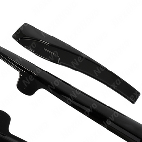 Durable NexaNovo ABS plastic construction of the ZR1 style gloss black C6 rocker panel kit