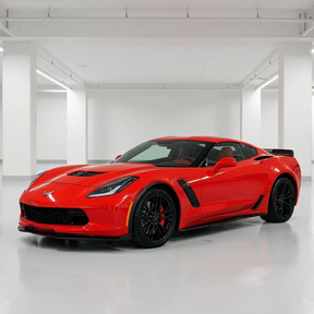 High-gloss black NexaNovo Z06 style side skirt splitters for Chevrolet Corvette C7 2014-2019