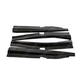 2017 Chevrolet Corvette C7 in motion with NexaNovo Z06 style gloss black side skirts