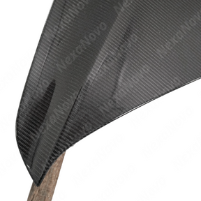 Custom look achieved with NexaNovo real carbon fiber hood on Corvette C8
