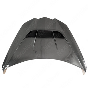 Easy installation of NexaNovo real carbon fiber ZR1 style front hood cover