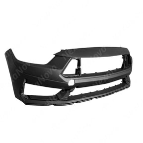 Uninstalled NexaNovo real carbon fiber ZR1 style front hood cover, top view