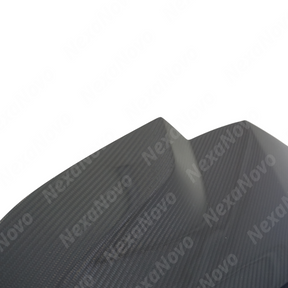 Chevrolet Corvette C8 in motion with NexaNovo real carbon fiber hood cover