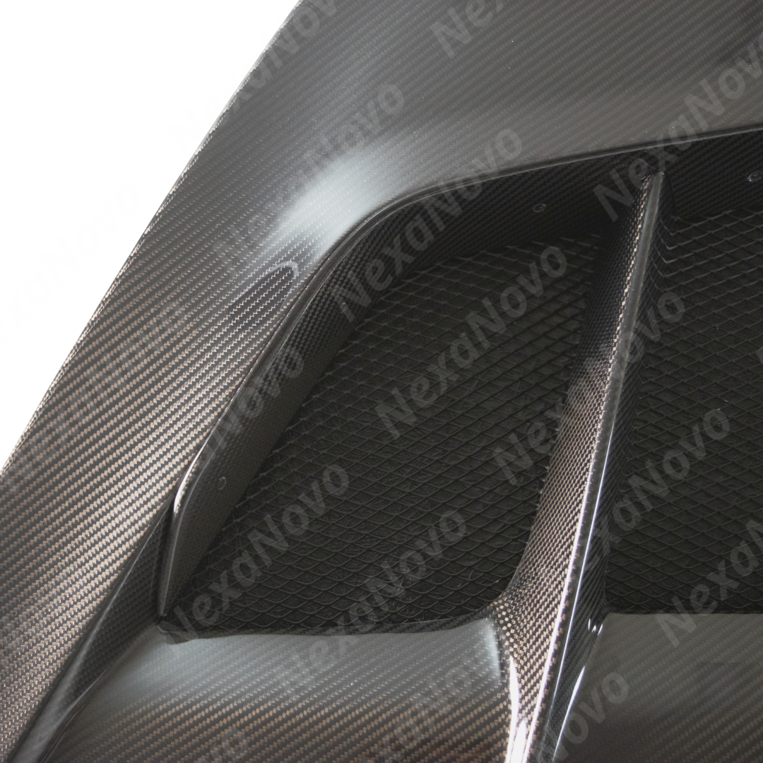 Lightweight NexaNovo real carbon fiber material of C8 ZR1 style hood cover