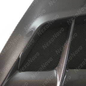 Lightweight NexaNovo real carbon fiber material of C8 ZR1 style hood cover