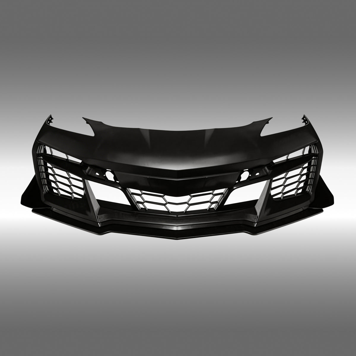 NexaNovo Z06 style front bumper conversion installed on a 2020 Chevrolet Corvette C8