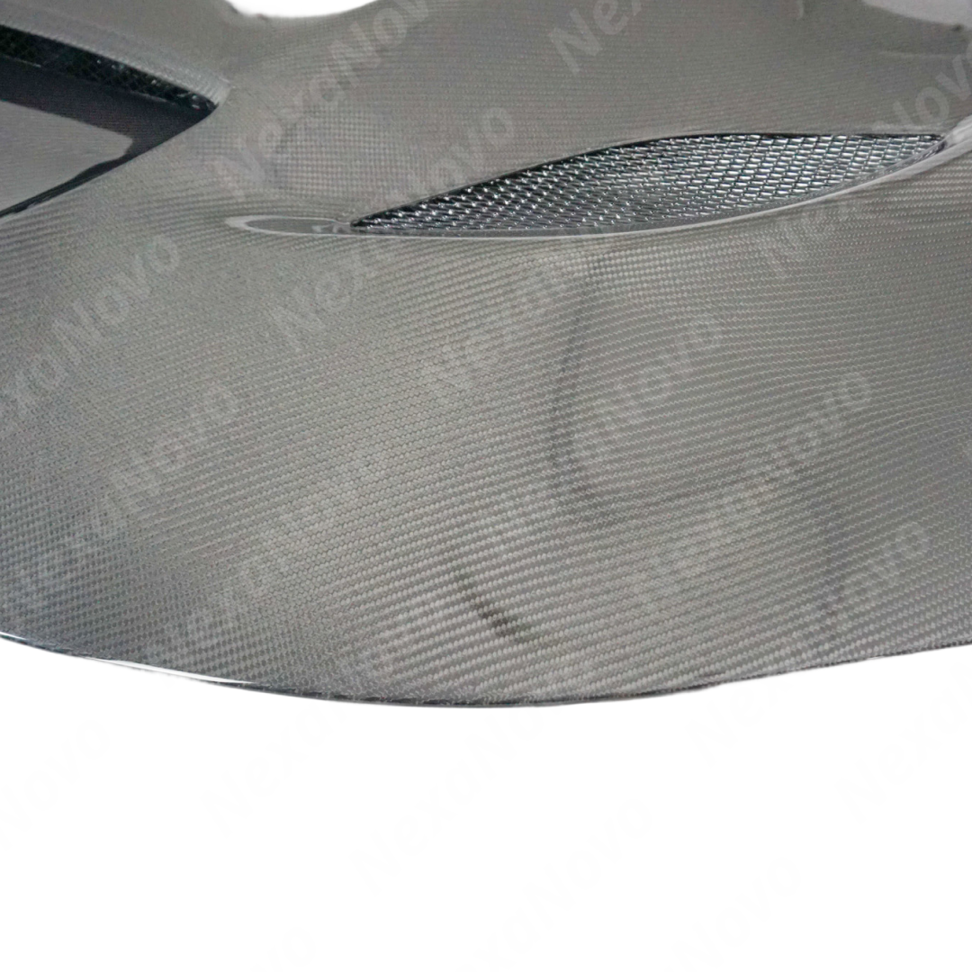 High-gloss NexaNovo carbon fiber SRT style vented hood cover for Dodge Charger 2015-2026
