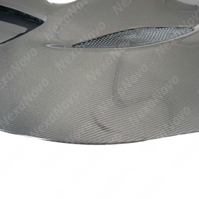 High-gloss NexaNovo carbon fiber SRT style vented hood cover for Dodge Charger 2015-2026