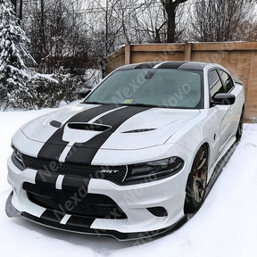 Durable NexaNovo real carbon fiber construction of Dodge Charger hood cover