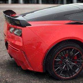 Upgrade your 2018 C7 Corvette with a carbon fiber print spoiler


