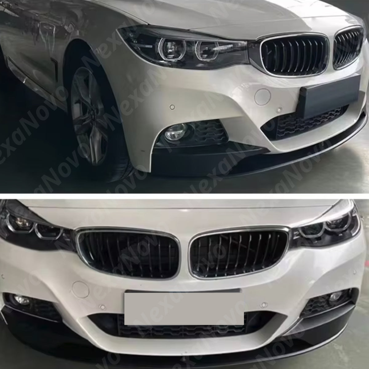 Gloss Black Front Spoiler Splitter Lip MP Style For BMW F34 3 Series GT (2014-2019) NexaNovo