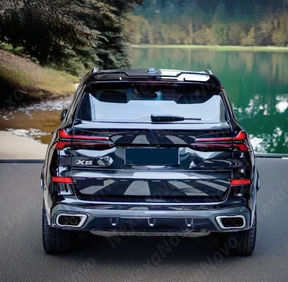 NexaNovo gloss black roof spoiler for BMW X5 M Sport trims 2022-2024.
