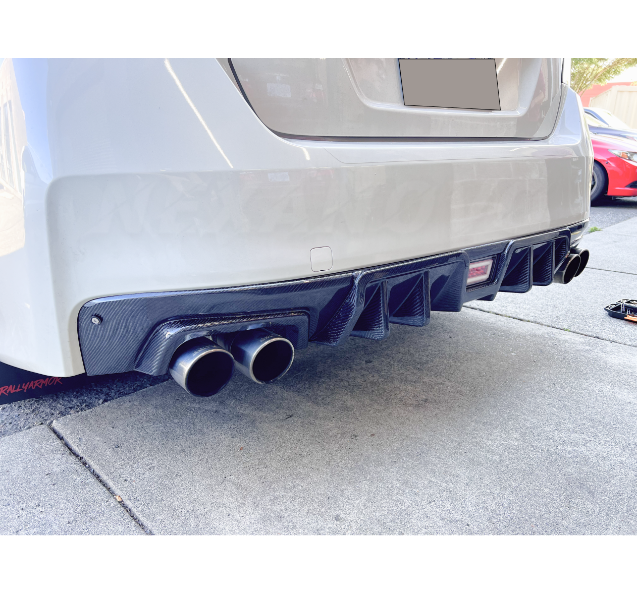 NexaNovo carbon fiber rear bumper chassis for 2016 Subaru WRX STI