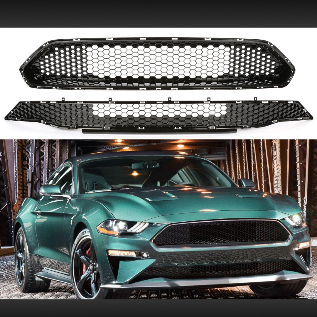 NexaNovo Mustang Bullitt Style Front Grille for Ford Mustang S550 Facelift (2018-2023)