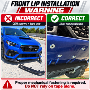 Front Bumper Lip Splitter For BMW G45 X3 Gloss Black (2025-2026)