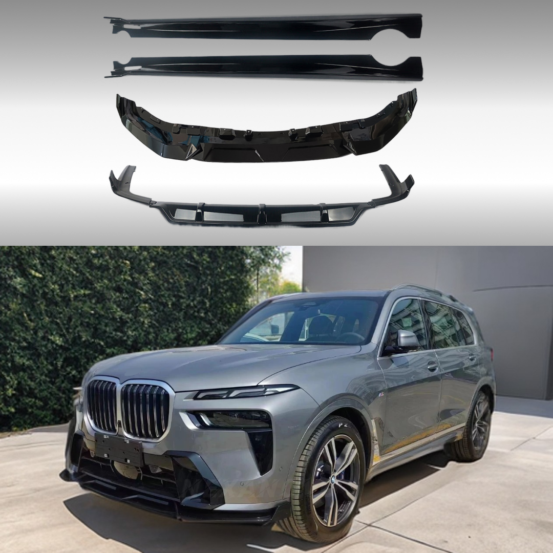 2023-2025 BMW G07 X7 LCI Gloss Black MP Style 3-in-1 Aero Body Kit