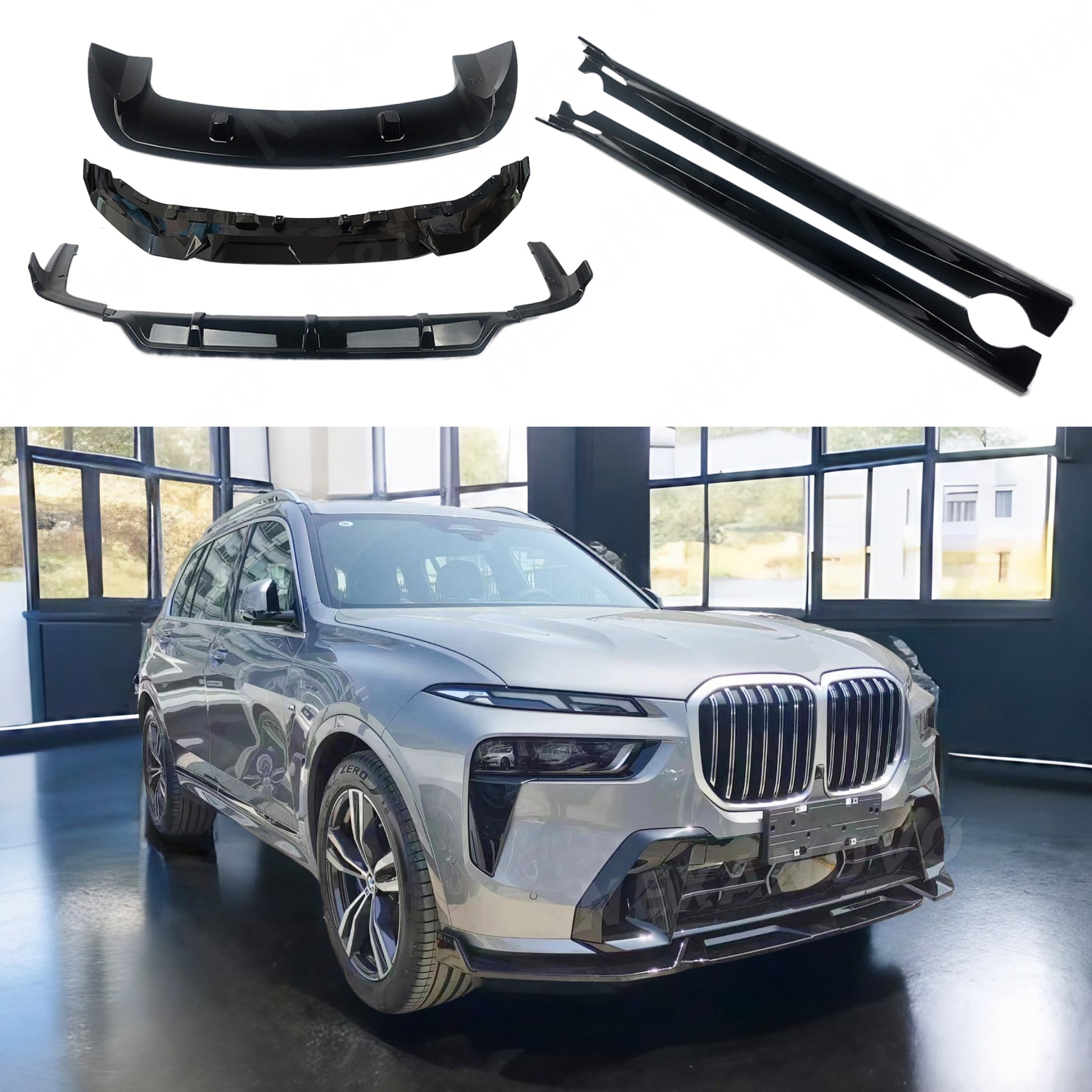 2023 BMW X7 LCI Full Body Kit, wide body kit  