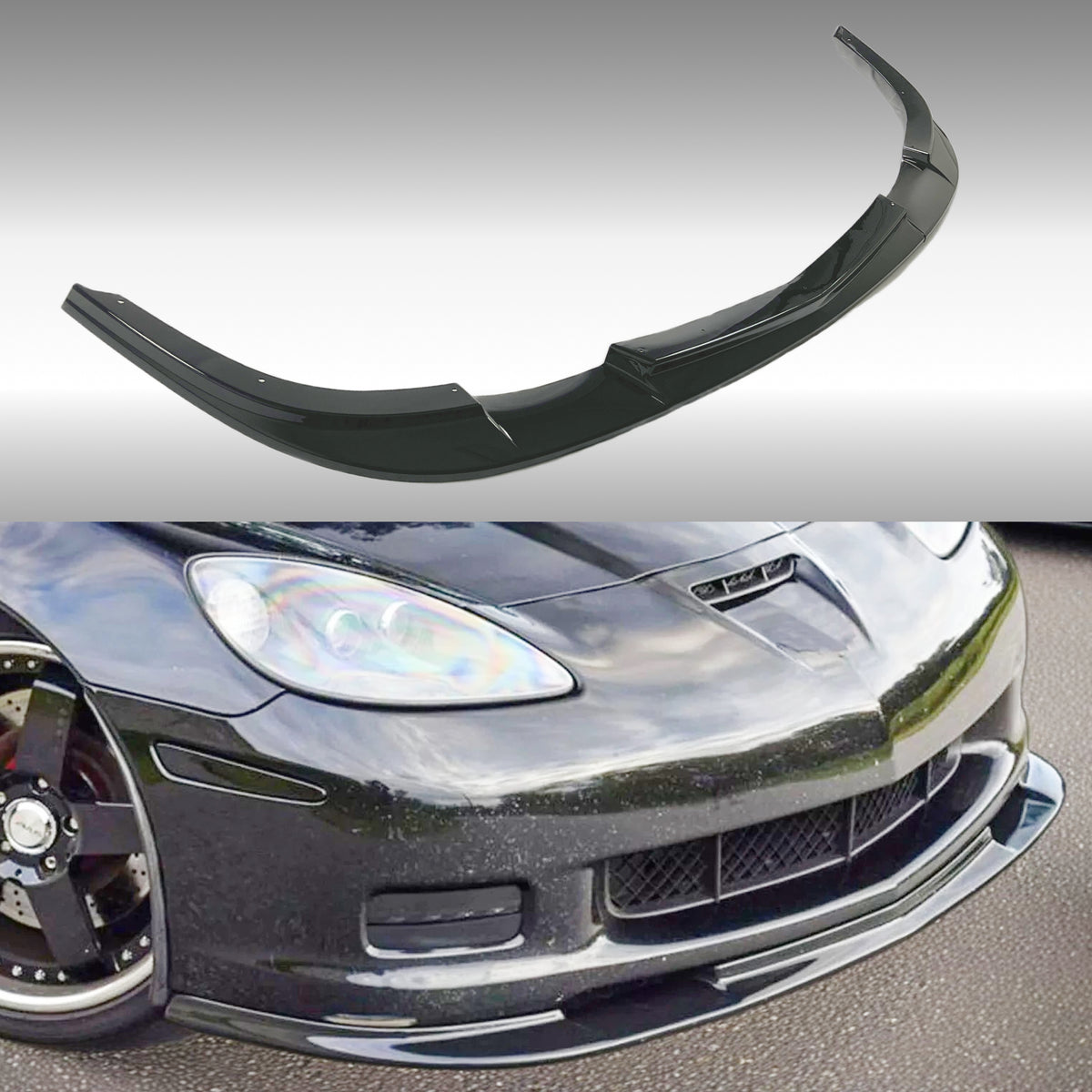 2005 Chevrolet Corvette C6 ZR1 Style Front Splitter by NexaNovo