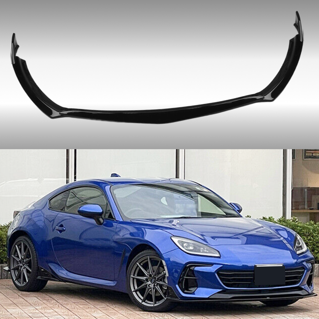 Gloss Black ST Style Front Splitter Lip Spoiler For Toyota GR86 (2022-2024) - NexaNovo