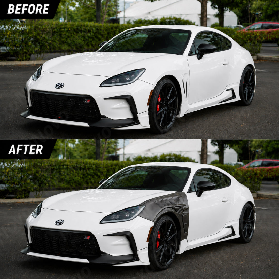2022-2026 Toyota GR86 / Subaru BRZ - Vented Carbon Fiber Fenders