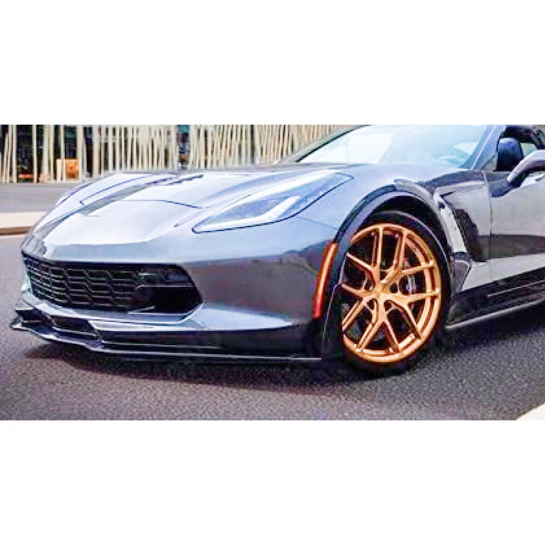 For Corvette C7 Z06 STG 3 14-2019 Gloss Black Front Lip Splitter & Side Winglets Parts for Sale For Corvette C7 Z06 STG 3 14-2019 Gloss Black Front Lip Splitter & Side Winglets Parts for Sale