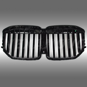 BMW X7 G07 LCI gloss black front kidney grilles – NexaNovo

