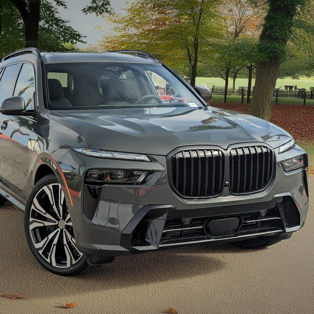 NexaNovo BMW G07 LCI X7 front bumper grille gloss black

