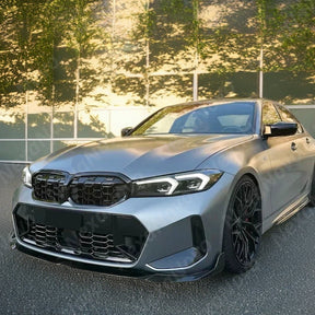 Gloss Finish Carbon Fiber Print Lower Lip Splitters for 2025 BMW G20 LCI by NexaNovo
