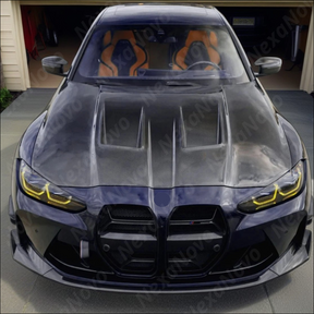 NexaNovo lightweight vented hood for 2023 BMW G80 M3 Competition xDrive